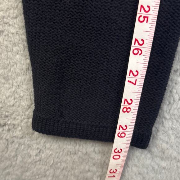 Carbon2Cobalt Black Cotton Cashmere Serendipity Sweater Textured Size L Elevated - Picture 6 of 9